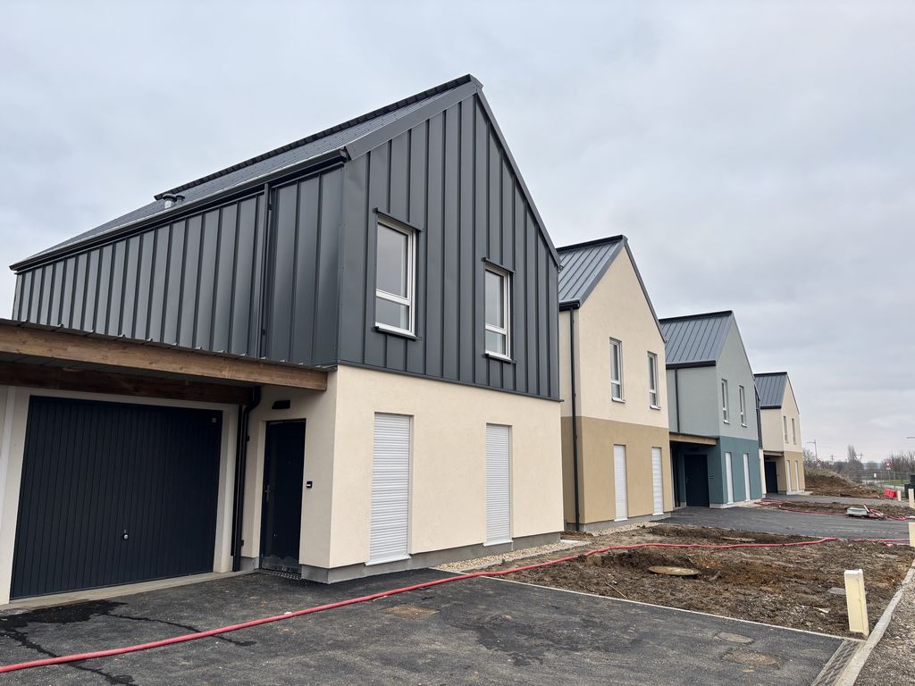 Maisons groupées en ossature bois réalisées à Fameck (57)