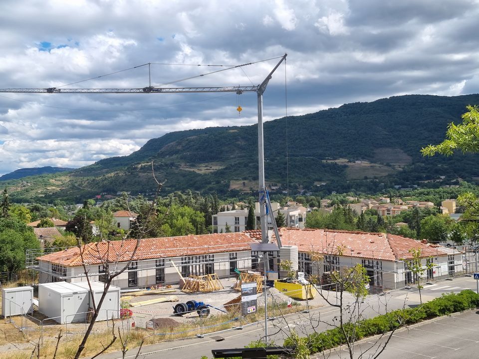 Chantier de la maison de santé en cours à Privas (07)
