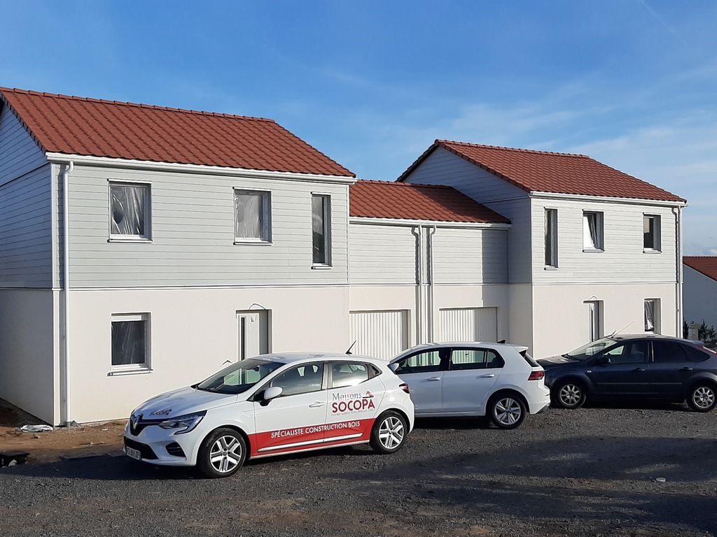 Pavillons groupés en ossature bois réalisées à Woippy (57)