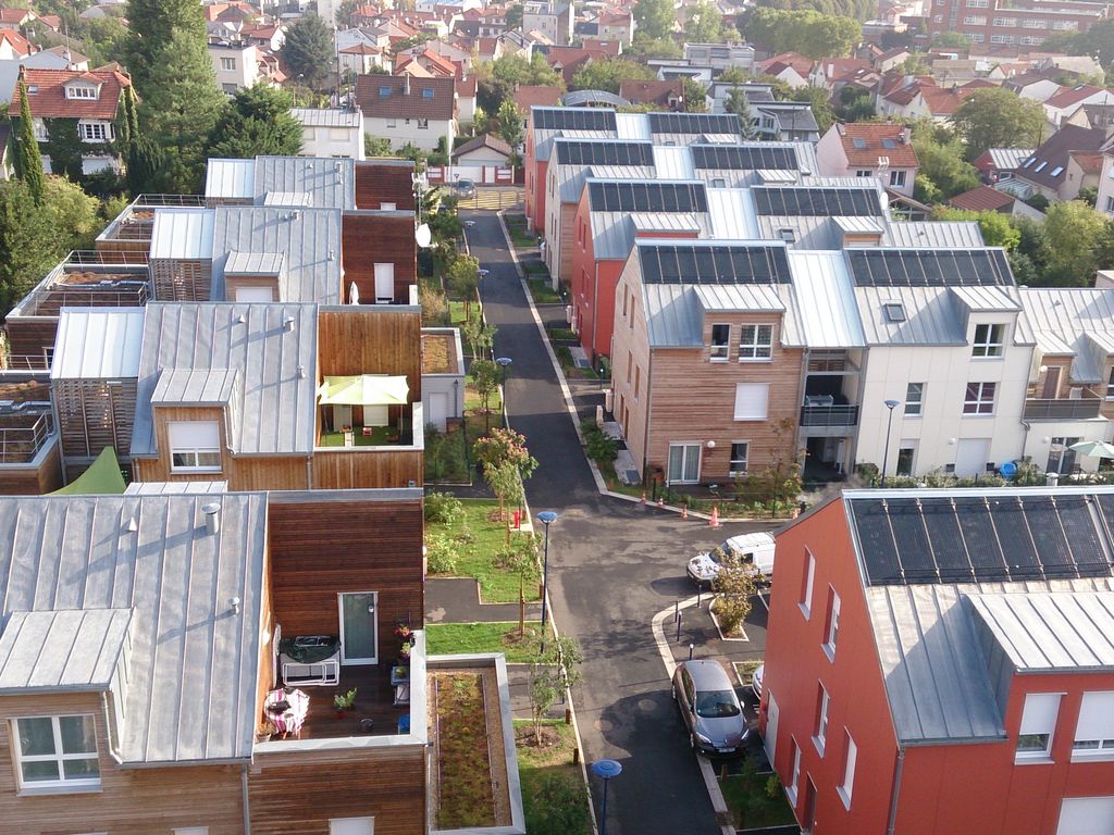 Maisons de ville en ossature bois réalisées à Clamart (92)