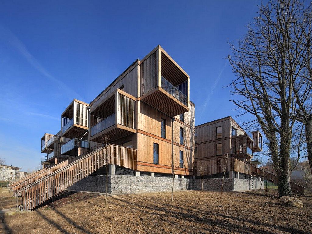 Logements collectifs en ossature bois réalisés à Draveil (91).