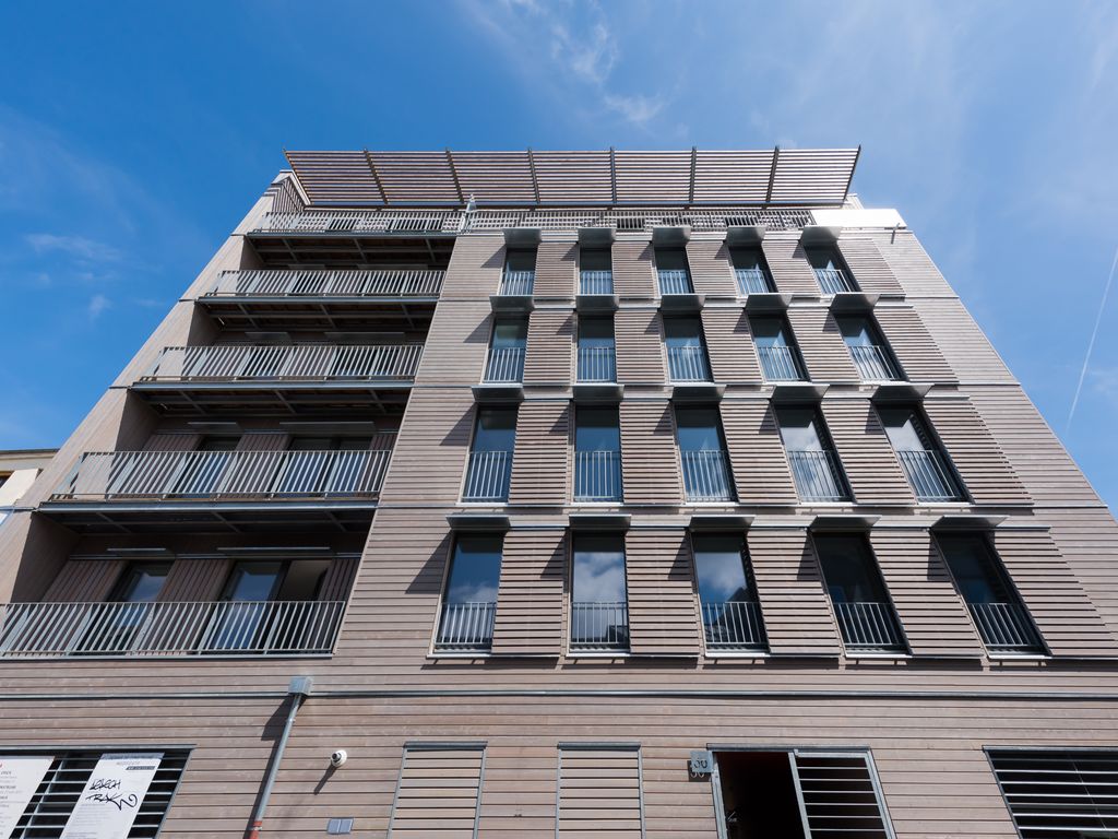 Résidence d'habitation en ossature bois réalisée à Montreuil (93)