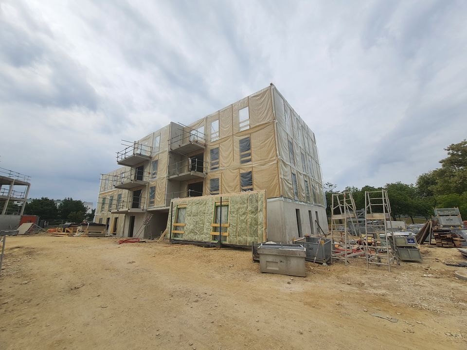 Chantier de logements collectifs en cours à Vitry-le-François (51)