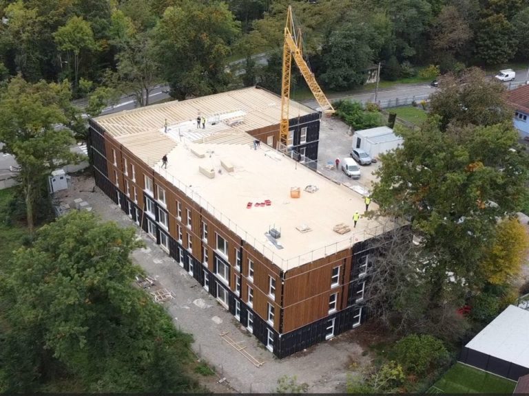 Chantier de logements collectifs en cours à Richwiller (68)